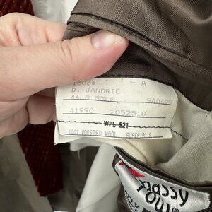 SOLD glen plaid worsted wool 44L